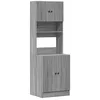 Image de vidaXL Keukenkast 60x50x180 cm bewerkt hout grijs sonoma eiken