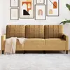 Image de vidaXL Canapé à 3 places Marron 180 cm Velours
