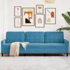 Image de vidaXL Canapé à 3 places Bleu 210 cm Velours