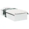 Image de vidaXL Cadre de lit sans matelas blanc 75x190 cm bois d'ingénierie