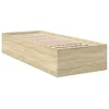 Image de vidaXL Cadre de lit sans matelas chêne sonoma 75x190 cm