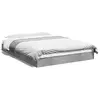 Image de vidaXL Cadre de lit sans matelas gris béton 140x200 cm
