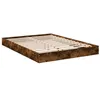 Image de vidaXL Cadre de lit sans matelas chêne fumé 140x200 cm bois ingénierie