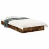 Image de vidaXL Cadre de lit sans matelas chêne fumé 75x190cm bois d'ingénierie