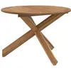Image de vidaXL Table de jardin Ø109x74 cm bois de teck solide