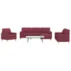 Image de vidaXL Ensemble de canapés 4 pcs repose-pied et coussins décoratifs