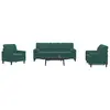 Image de vidaXL Ensemble de canapés 3 pcs avec coussins et traversins velours