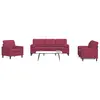 Image de vidaXL Ensemble de canapés 3 pcs avec coussins et traversins velours