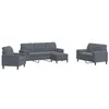 Image de vidaXL Ensemble de canapés 4 pcs avec coussins et traversins velours