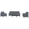 Image de vidaXL Ensemble de canapés 4 pcs avec coussins et traversins velours