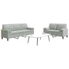 Image de vidaXL Ensemble de canapés 2 pcs et coussins et traversins velours