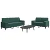 Image de vidaXL Ensemble de canapés 2 pcs avec coussins et traversins velours