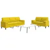 Image de vidaXL Ensemble de canapés 2 pcs avec coussins et traversins velours