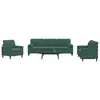 Image de vidaXL Ensemble de canapés 3 pcs avec coussins et traversins velours