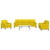 Image de vidaXL Ensemble de canapés 3 pcs avec coussins et traversins velours