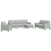 Image de vidaXL Ensemble de canapés 4 pcs et coussins et traversins velours