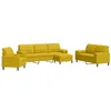 Image de vidaXL Ensemble de canapés 4 pcs avec coussins et traversins velours