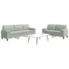 Image de vidaXL Ensemble de canapés 2 pcs et coussins et traversins velours