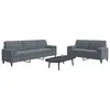 Image de vidaXL Ensemble de canapés 2 pcs avec coussins et traversins velours