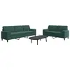 Image de vidaXL Ensemble de canapés 2 pcs avec coussins et traversins velours