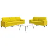 Image de vidaXL Ensemble de canapés 2 pcs avec coussins et traversins velours