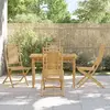 Image de vidaXL Chaises pliantes 4 pièces 46x66x99 cm Bambou
