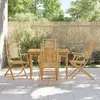 Image de vidaXL Chaises pliables de jardin lot de 4 53x66x99 cm bambou