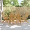 Image de vidaXL Chaises pliables de jardin lot de 8 53x66x99 cm bambou