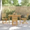 Image de vidaXL Chaises pliables de jardin lot de 4 43x54x88 cm bambou