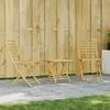Image de vidaXL Ensemble de bistro 3 pcs bambou