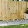Image de vidaXL Ensemble de bistro 3 pcs bambou