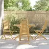 Image de vidaXL Ensemble à manger de jardin 5 pcs bambou