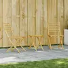 Image de vidaXL Ensemble de bistro 3 pcs bambou