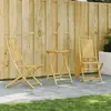 Image de vidaXL Ensemble de bistro 3 pcs bambou