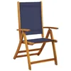 Image de vidaXL Chaises pliables de jardin lot de 8 bois d'acacia et textilène
