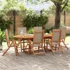 Image de vidaXL Chaises pliables de jardin lot de 6 bois d'acacia et textilène