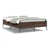 Image de vidaXL Cadre de lit sans matelas chêne marron 120x190 cm