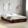 Image de vidaXL Cadre de lit sans matelas chêne fumé 120x190 cm