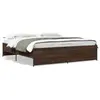 Image de vidaXL Cadre de lit sans matelas chêne marron 200x200 cm