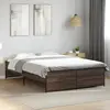 Image de vidaXL Cadre de lit sans matelas chêne marron 140x190 cm