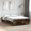 Image de vidaXL Cadre de lit sans matelas chêne fumé 120x190 cm