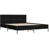 Image de vidaXL Cadre de lit sans matelas noir 120x200 cm