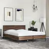 Image de vidaXL Cadre de lit sans matelas chêne marron 120x200 cm