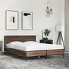 Image de vidaXL Cadre de lit sans matelas chêne marron 140x200 cm