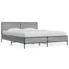 Image de vidaXL Cadre de lit sans matelas sonoma gris 150x200 cm