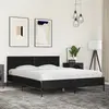 Image de vidaXL Cadre de lit sans matelas noir 160x200 cm