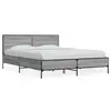 Image de vidaXL Cadre de lit sans matelas sonoma gris 120x190 cm