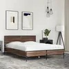 Image de vidaXL Cadre de lit sans matelas chêne marron 140x190 cm