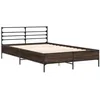 Image de vidaXL Cadre de lit sans matelas chêne marron 140x200 cm