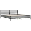 Image de vidaXL Cadre de lit sans matelas sonoma gris 200x200 cm